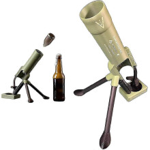 Décapsuleur robuste en forme de bouteille de bière, lance-bouchons tactique pour soirées, bars et événements en extérieur
