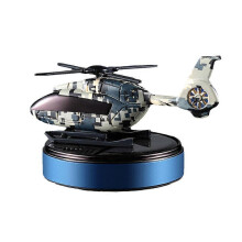 Zonne-energie draaiende helikopter luchtverfrisser voor op het dashboard, geurig accessoire voor het interieur van de auto, decoratieve cadeaukeuze