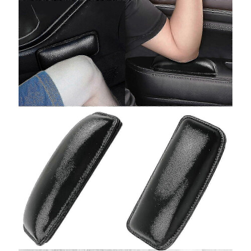 2 pezzi Cuscinetti universali in pelle PU per auto, morbidi supporti per ginocchio, gamba e gomito per comfort e protezione