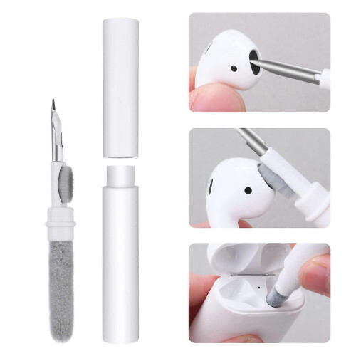 Advanced Multi-Function Digital Product Cleaner, Separate Double Head Design for Deep Cleaning and Portable Use, Flocking Sponge and Metal