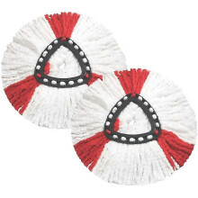 Juego de 2 recambios de cabeza de fregona para fregona turbo 2 en 1, microfibra resistente para limpiar suelos del hogar