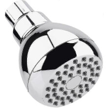 Pommeau de douche à main haute pression G1/2 avec rotule métallique orientable, finition chromée pour salle de bain