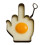 Funny Middle Finger Egg Mold, DIY Kitchen Accessory for Fried Eggs, Unique Silicone Mold for Breakfast and Creative Cooking 1