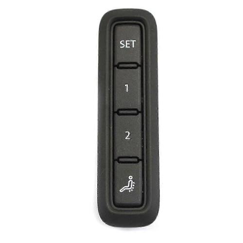 Driver Seat Memory Switch Button Compatible with B8 Adjustment, Replacement Control Panel for Vehicle Interior, Durable Black Finish