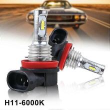 Ampoules antibrouillard à LED H11 6000 K, paire 2 x 80 W, 2 800 lumens, blanc, remplacement haute luminosité