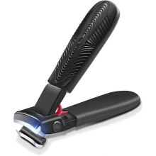 Coupe-ongles pour ongles épais, coupe-ongles large et robuste avec récupérateur, coupe-ongles pour hommes et femmes, noir