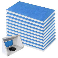 12 Pieces Paint Booth Filters, Spray Booth Exhaust Filters for Airbrush Spray Booths, Replacement Air Filters, As Shown