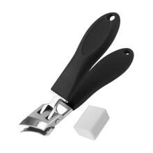Coupe-ongles biseauté robuste et portable pour femmes et hommes, en acier inoxydable, prise en main facile, pour la maison et les voyages