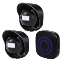 Wireless Driveway Alarm Waterproof Outdoor Motion Sensor System 1 Receiver 2 Transmitters with 38 Chimes 200m Transmission Range
