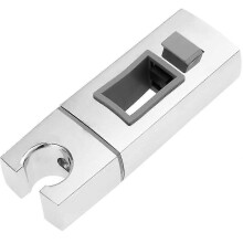 Supporto scorrevole per doccetta per binario rettangolare da 18 x 30 mm, staffa sostituibile per doccetta manuale, 11,8 x 4 x 2,3 cm