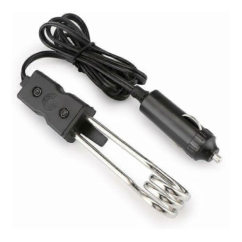 Riscaldatore ad immersione automatico 12 V per auto per caffè e liquidi, asta elettrica portatile nera