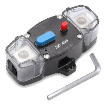 12-48V DC 250 Amp Circuit Breaker with Manual Reset, Heavy Duty Automotive Electrical Protection Switch for Cars, Trucks and Marine Use