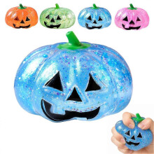 Juguete antiestrés con forma de calabaza y lentejuelas brillantes, detalle para fiestas de Halloween para niños y adultos