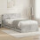VidaXL vidaXL Bed Frame with Storage with Headboard Concrete Grey 75 x 190 cm 1