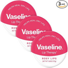 Vaseline Lip Therapy Lip Balm, Rosy Lips 0.6 oz (Pack of 3)