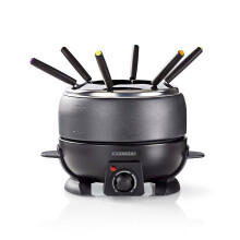 Electric Fondue Set, 2.3L, 6-Person, Adjustable Temp