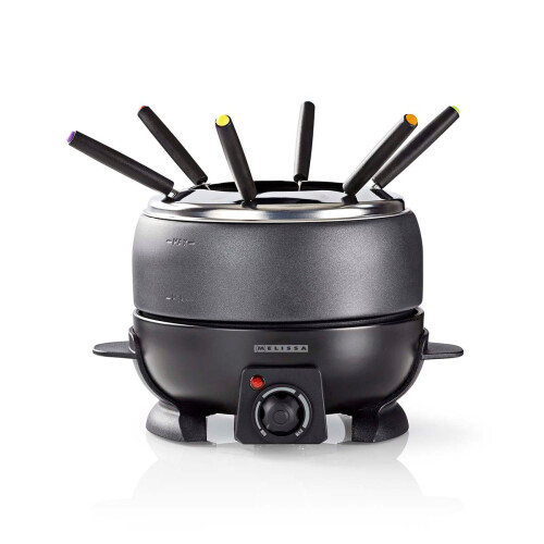 Electric Fondue Set, 2.3L, 6-Person, Adjustable Temp