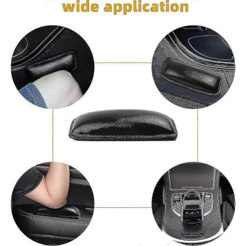 2 pezzi Cuscinetti universali in pelle PU per auto, morbidi supporti per ginocchio, gamba e gomito per comfort e protezione 2