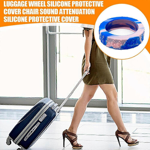8-Pack Silicone Luggage Wheel Covers, Suitcase Spinner Wheel Protector Replacement, Durable Rubber Wheel Covers for Suitcase Wheels 2