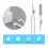 Advanced Multi-Function Digital Product Cleaner, Separate Double Head Design for Deep Cleaning and Portable Use, Flocking Sponge and Metal 4