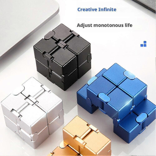 Infinite Cube Decompression Toy, Fidget Puzzle with Versatile Shape Changes for Stress Relief and Focus 1