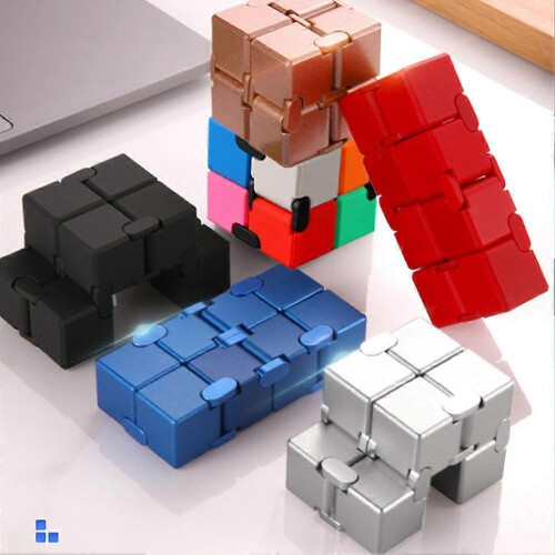 Infinite Cube Decompression Toy, Fidget Puzzle with Versatile Shape Changes for Stress Relief and Focus 2