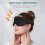 3D Sleep Eye Mask Light Blocking Zero Pressure Adjustable Strap Soft Comfortable for Travel and Rest 2