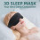 3D Sleep Eye Mask Light Blocking Zero Pressure Adjustable Strap Soft Comfortable for Travel and Rest 4