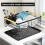Dish Drying Rack Kitchen Counter Small Metal Dish Rack Black 4