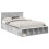 VidaXL vidaXL Bed Frame with Shelf Concrete Grey 160 x 200 cm Engineered Wood 5