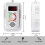 CO2-detector kooldioxidemeter met infraroodsensor, luchtkwaliteitsmeter met temperatuur- en vochtigheidsmeting, wit 2