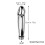 Bathroom Handheld Aluminum Shower Head Nozzle for Bathroom Cleaning and Flushing System 3