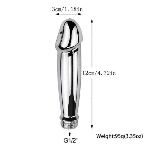 Bathroom Handheld Aluminum Shower Head Nozzle for Bathroom Cleaning and Flushing System 2