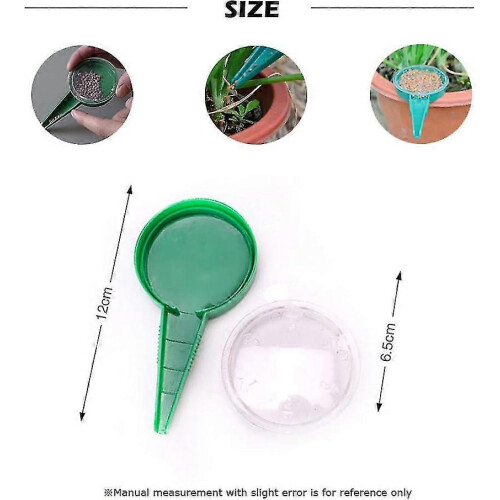 Seed Dispenser, 5 Adjustable Seed Drills, Transplanters and Perforators in Different Sizes, 2 Pieces 1