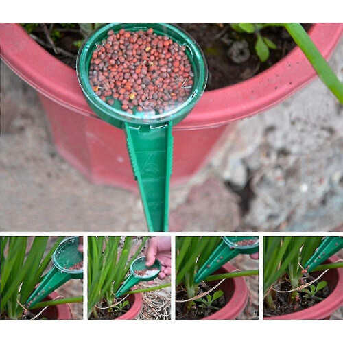 Seed Dispenser, 5 Adjustable Seed Drills, Transplanters and Perforators in Different Sizes, 2 Pieces 2