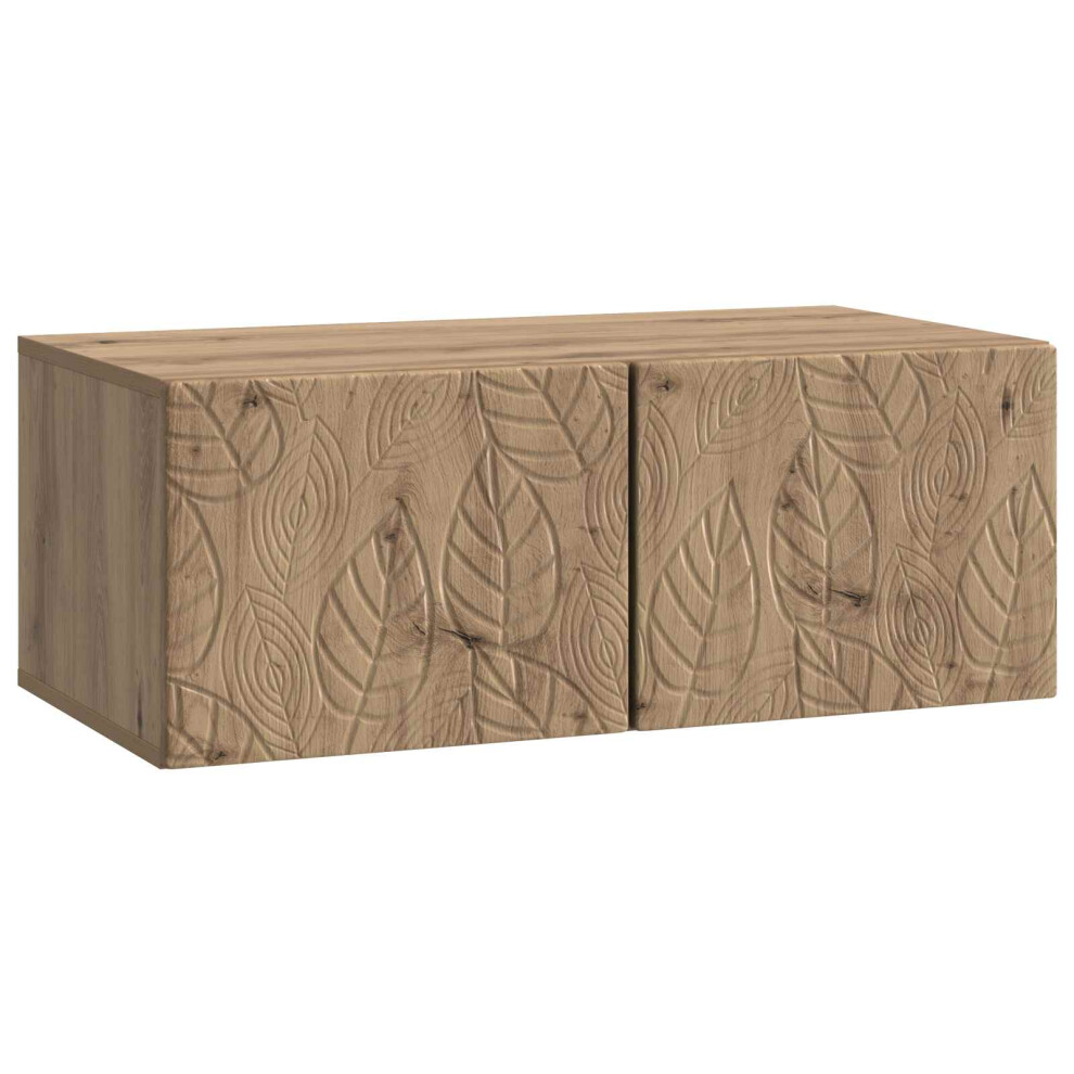 Vidaxl Wall-Mounted Tv Cabinet 98 X 31 Cm Artisan Oak Engineered Wood
