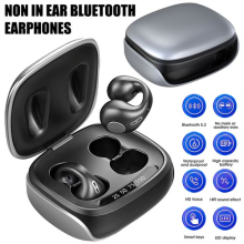 Bluetooth Wireless Earbuds Ear Clip On Headphones Sport Headset Noise Cancelling