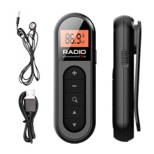 Portable Pocket LCD Digital Radio FM Rechargeable Music Player With Earphone UK