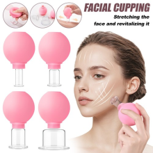 4PCS Facial Cupping Massage Set Vacuum Scraping Lifting Tool for Face Skin Care