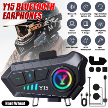 Motorbike Headphones Wireless Bluetooth Motorcycle Helmet Headset Speaker w/ Mic