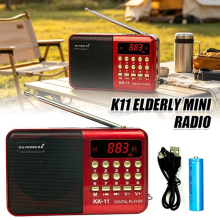 Mini Digital Portable Radio MP3 Music Player FM USB SD Card Rechargeable Speaker