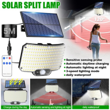 Solar Power Garden Lights Outdoor 234LED PIR Motion Sensor Security Wall Lamp