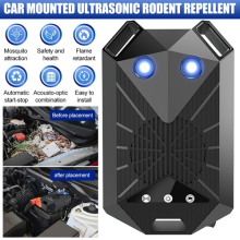 Ultrasonic Mouse Repeller Car Rat Rodent Repellent Pest Animal Deterrent Black