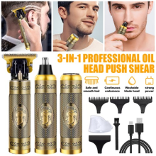 3 in 1 Cordless Mens Hair Clippers Trimmer Machine Beard Electric Shaver UK