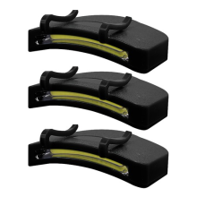 3x Hands Free LED Clip On Cap Light Bright Headlamp Hat Head Torches Flashlight