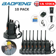 10x BaoFeng BF-888S Walkie Talkies 16CH UHF 400-470MHZ Two Way Radio + Earpieces