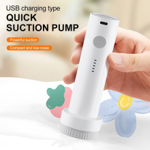 Portable Compressed Bag Air Pump Rechargeable Vacuum Bag Suction Pump Travel