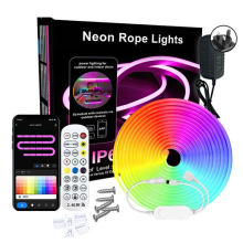 Neon LED Strip Rope Light RGB APP Remote Flexible Waterproof IP67 10m UK PLUG