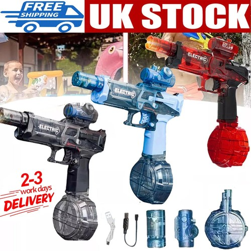 Ultimate Battle Water Blaster Long Range Motorized Electric Water Gun with Light