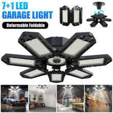 Super Bright LED Garage Light Deformable Foldable Ceiling Shop Workshop Lamp UK